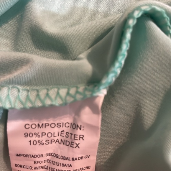 Miss Mia Mia Mint Green Balloon Sleeve Spandex T-shirt Top Size Medium - Picture 16 of 16